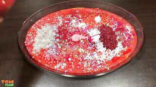 Red Slime | Mixing Random Things into Slime | Satisfying Slime Videos #291