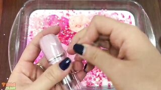 Pink Slime | Mixing Random Things into Glossy Slime | Satisfying Slime Videos #288