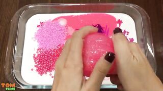 Pink Slime | Mixing Random Things into Glossy Slime | Satisfying Slime Videos #281