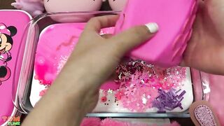 Pink Slime | Mixing Random Things into Glossy Slime | Satisfying Slime Videos #268