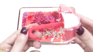 Red Strawberry Slime | Mixing Random Things into Slime | Satisfying Slime Videos #264
