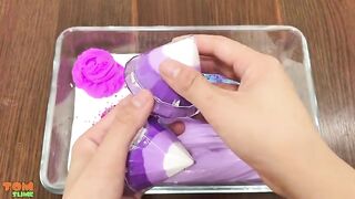 Purple Slime | Mixing Random Things into Slime | Satisfying Slime Videos #263