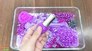 Purple Slime | Mixing Random Things into Slime | Satisfying Slime Videos #263