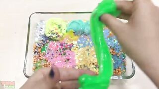 Mixing Random Things into Clear Slime | Slime Smoothie | Satisfying Slime Videos #259