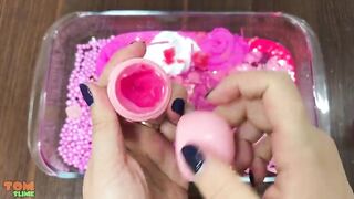 Pink Slime | Mixing Random Things into Glossy Slime | Satisfying Slime Videos #257