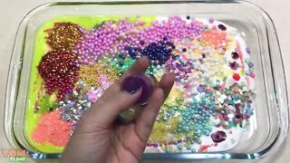 Rainbow Slime | Mixing Random Things into Glossy Slime | Satisfying Slime Videos #256