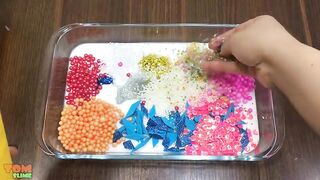 Rainbow Slime | Mixing Random Things into Glossy Slime | Satisfying Slime Videos #255
