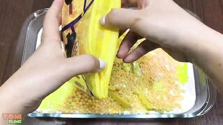 Yellow Slime | Mixing Random Things into Glossy Slime | Satisfying Slime Videos #253