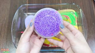 Rainbow Slime | Mixing Random Things into Slime | Satisfying Slime Videos #251