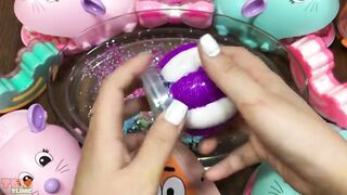Mixing Random Things into Clear Slime | Slime Smoothie | Satisfying Slime Videos #246