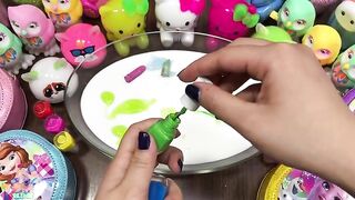 Rainbow Slime | Mixing Random Things into Glossy Slime | Satisfying Slime Videos #244