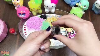 Rainbow Slime | Mixing Random Things into Glossy Slime | Satisfying Slime Videos #244