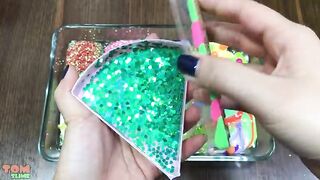 Mixing Random Things into Clear Slime | Slime Smoothie | Satisfying Slime Videos #242