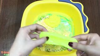 Yellow Slime | Mixing Random Things into Slime | Satisfying Slime Videos #241