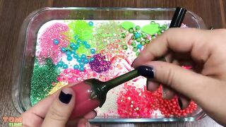 Mixing Random Things into Glossy Slime | Slime Smoothie | Satisfying Slime Videos #240