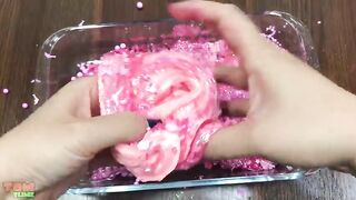 Pink Hello Kitty Slime | Mixing Random Things into Clear Slime | Satisfying Slime Videos #239