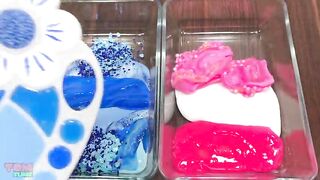 Doraemon Slime Pink Vs Blue | Mixing Random Things into Slime | Satisfying Slime Videos #238