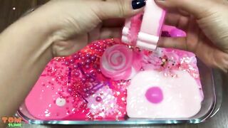 PINK Baby Shark Slime | Mixing Makeup And Beads into Slime | Satisfying Slime Videos #236