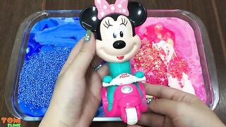 Mickey Mouse & Minnie Pink Vs Blue | Mixing Random Things into Slime | Satisfying Slime Videos #230