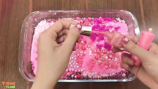 Pink Slime | Mixing Random Things into Slime | Satisfying Slime Videos #224