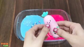 Pink Vs Blue Slime | Mixing Random Things into Slime | Satisfying Slime Videos #221