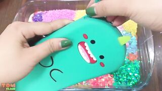 Rainbow Piping Bags Slime | Mixing Random Things into Slime | Satisfying Slime Videos #220
