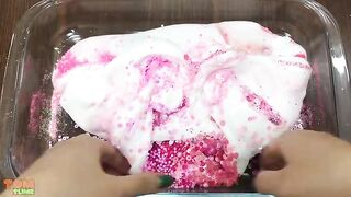 PINK MELODY SLIME | Mixing Beads and Glitter into Glossy Slime | Satisfying Slime Videos #218