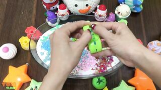 Christmas Slime | Mixing Random Things into Glossy Slime | Satisfying Slime Videos #185
