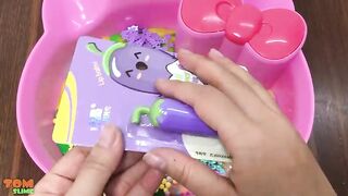 Peppa Pig and Hello Kitty Slime | Mixing Random Things into Slime | Satisfying Slime Videos #184