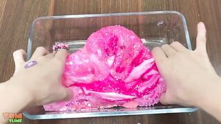 Pink Vs Blue Slime | Mixing Random Things into Clear Slime | Satisfying Slime Videos #170
