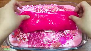 Pink Hello Kitty Slime | Mixing Random Things into Slime | Satisfying Slime Videos #168