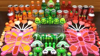 Coca Cola Vs Fanta 7up | Mixing Random Things into Slime | Satisfying Slime Videos #160