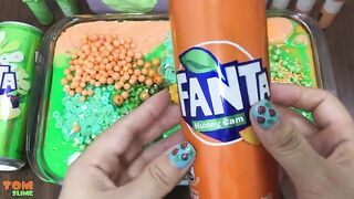 Orange Vs Green Slime | Mixing Random Things into Slime | Satisfying Slime Videos #159
