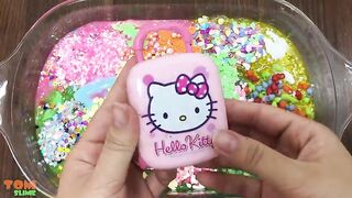 Hello Kitty Slime | Mixing Random Things into Slime | Satisfying Slime Videos #151