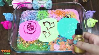 Mixing Makeup and Beads into Slime | Slime Smoothie | Satisfying Slime Videos #144