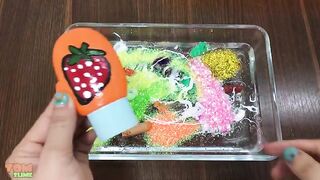 Mixing Makeup and Glitter into Clear Slime | Slime Smoothie | Satisfying Slime Videos #143