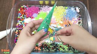 Mixing Random Things into Clear Slime and Glossy Slime | Slime Smoothie | Satisfying Slime Videos