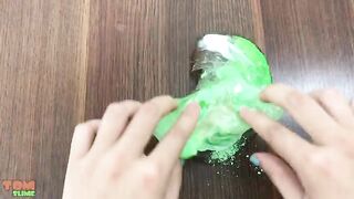 Green vs Orange - Mixing Makeup Eyeshadow Into Slime Special Series 141 Satisfying Slime Video