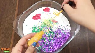 Mixing Random Things into Glossy Slime | Slime Smoothie | Satisfying Slime Videos #138