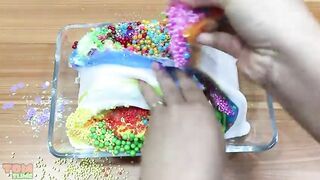 Mixing Random Things into Glossy Slime | Slime Smoothie | Satisfying Slime Videos #127