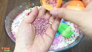 Minions Slime | Mixing Random Things into Slime | Satisfying Slime Videos #126