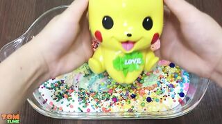 Mixing Makeup and Beads into Slime | Slime Smoothie | Satisfying Slime Videos #114