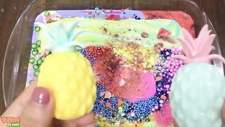 Mixing Random Things into Glossy Slime | Slime Smoothie | Most Satisfying Slime Videos #112