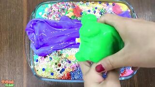 RAINBOW SLIME | Mixing Random Things into Slime | Satisfying Slime Videos #110