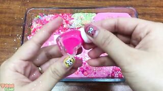PINK HELLO KITTY SLIME | Mixing Random Things into Slime | Satisfying Slime Videos #107