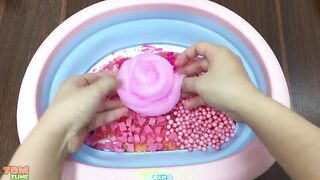 PINK PEPPA PIG SLIME | Mixing Random Things into Slime | Satisfying Slime Videos #92