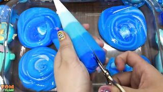 BLUE PEPPA PIG | Mixing Random Things into Slime | Satisfying Slime Videos #77