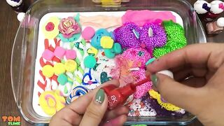 Mixing Makeup and Clay into Glossy Slime ! Slime Smoothie | Satisfying Slime Videos #76