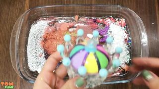 Mixing Makeup and Glitter into Clear Slime | Slime Smoothie | Satisfying Slime Videos #74