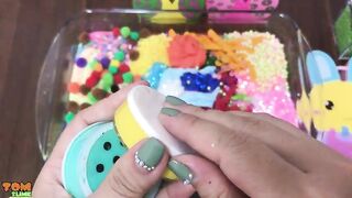 Relaxing with Piping Bags !! Mixing Random Things Into Slime !! Satisfying Slime Smoothie #67